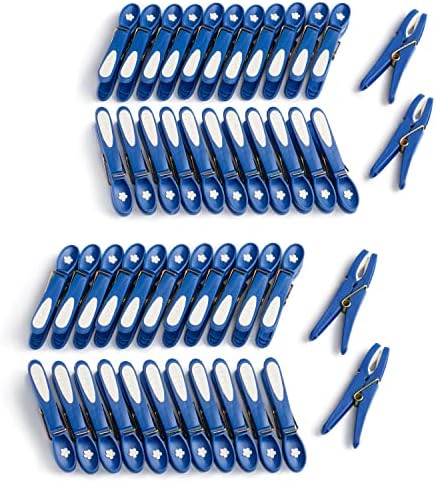 Non Slip Clothes / Laundry Pegs (48 pieces, ultimate grey-white by culiclean