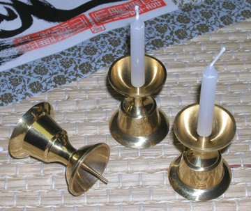 Japanese Kamidana Candle Holders
