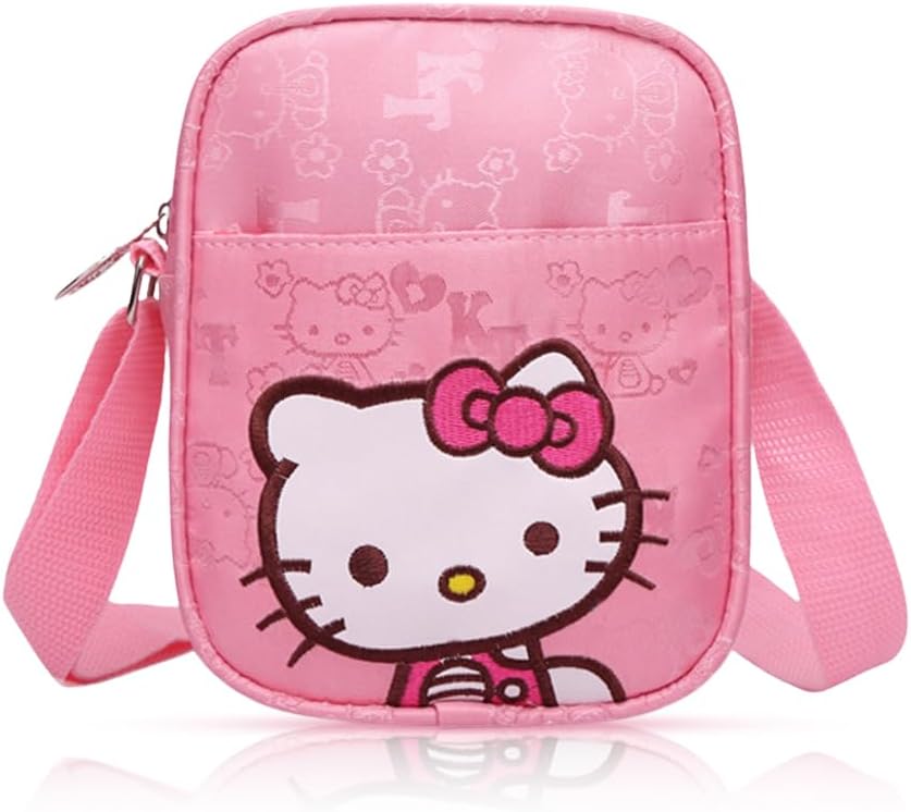 Sling Bag for Girls Kids, Kitty Cute Bags for Girls Mini Purse for Girl Stylish Small Bag for Kids Kawaii Bags for Kid Girl, Crossbody Purse Christmas/Birthday Gift for Children 15 * 15cm