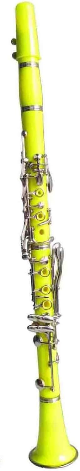 17 Key B Flat Clarinet Made Of Colored ABS Clarinet Instrument(Yellow)