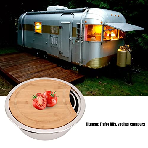 Waschbecken Wohnmobile, Handwaschbecken, poliert, 360 x 120 mm/14, 17 x 4, 72 Zoll, Edelstahl 304, rostfrei, verstopfung, Yachten