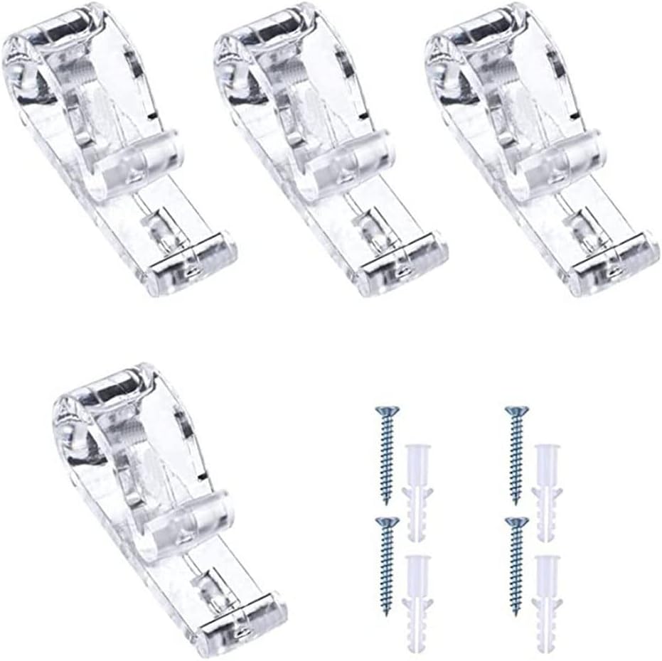 Amazon.com: 4 Sets of Plastic Roller Blind Clips Curtain Clear P Clip ...