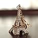 Yosoo Rhinestone Eiffel Tower Shaped Keychain, Cute Crystal Eiffel Tower Keyring, Pendants for Purse or Other Craft Project (Size: Approx 4.5 * 3.5cm / 1.77