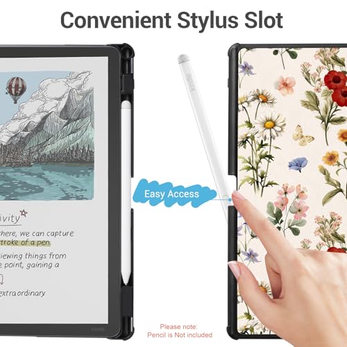 Image of CoBak Case for 11 inch Kindle Scribe 3rd Generation 2025, Kindle Scribe Colorsoft - All New PU Leather Cover with Auto Sleep Wake, Pen Holder for Scribe 11 inch 2025 Released