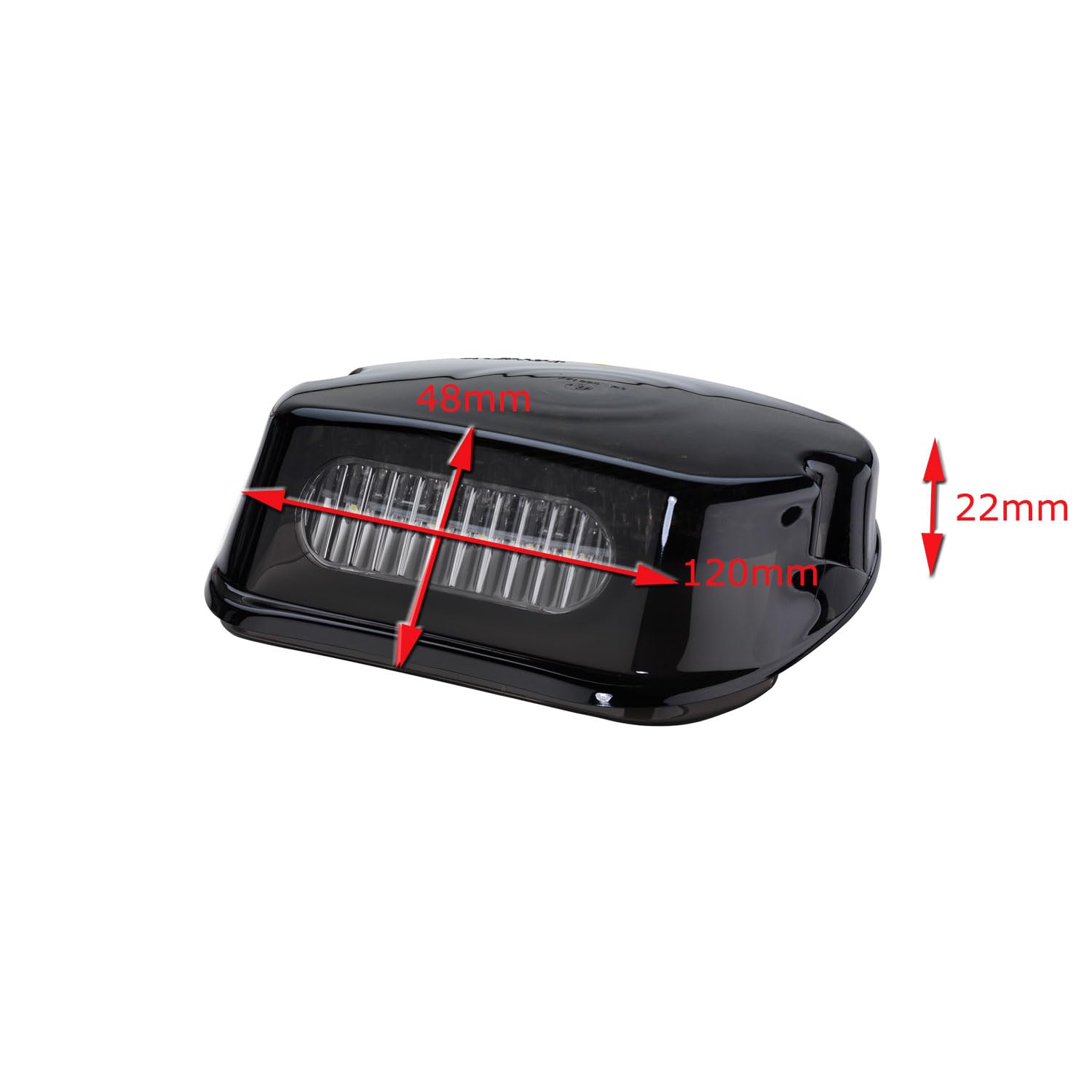 Germany Motorsports Motorrad Mini LED Rücklicht passend für Harley Davidson Modelle schwarz getönt e-geprüft
