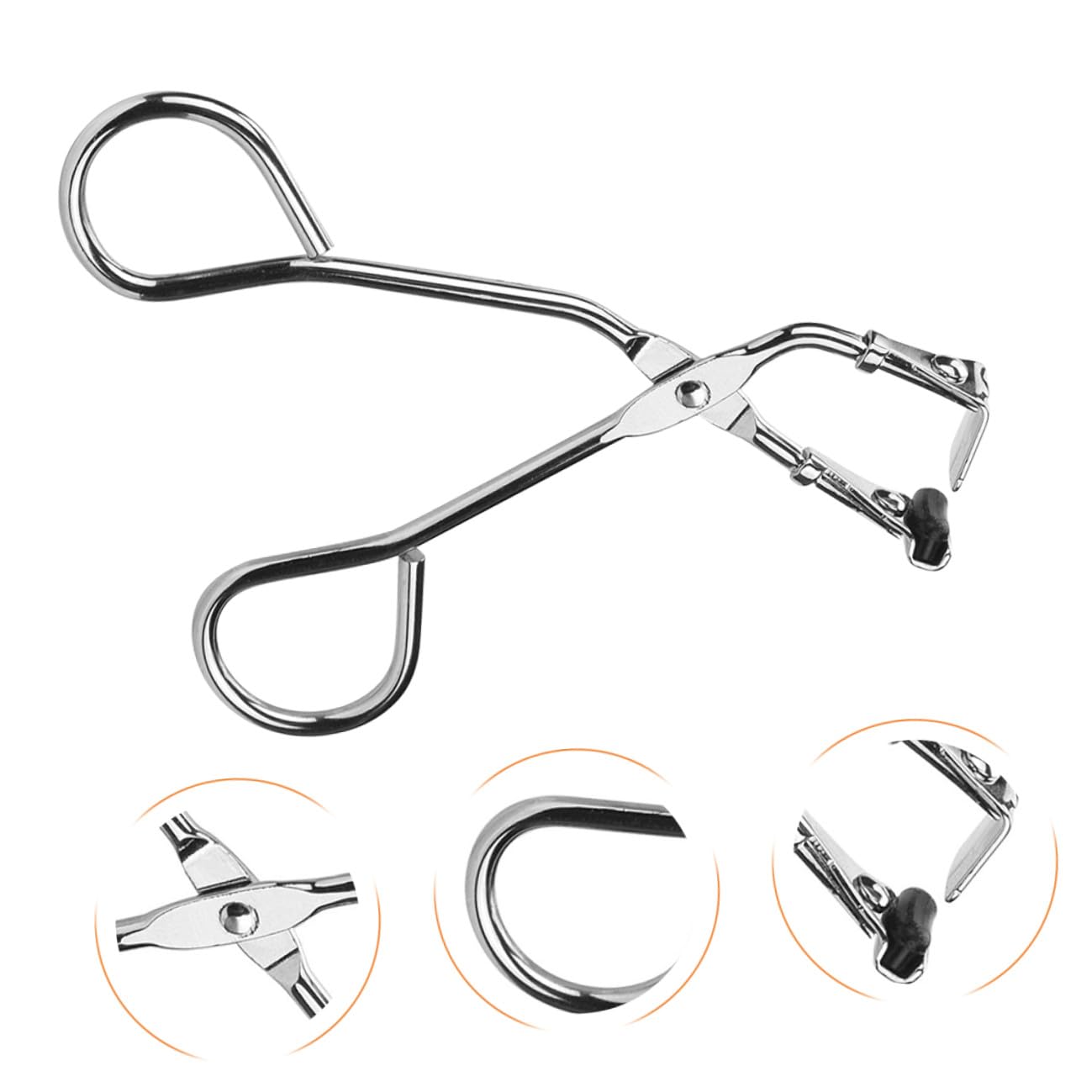 UKCOCO Piegaciglia in Acciaio Inox Resistente, Arricciatore Ciglia Portatile per Donna, Dispositivo Pratico per Trucco Quotidiano e Viaggio, Adatto a Varie Forme degli Occhi
