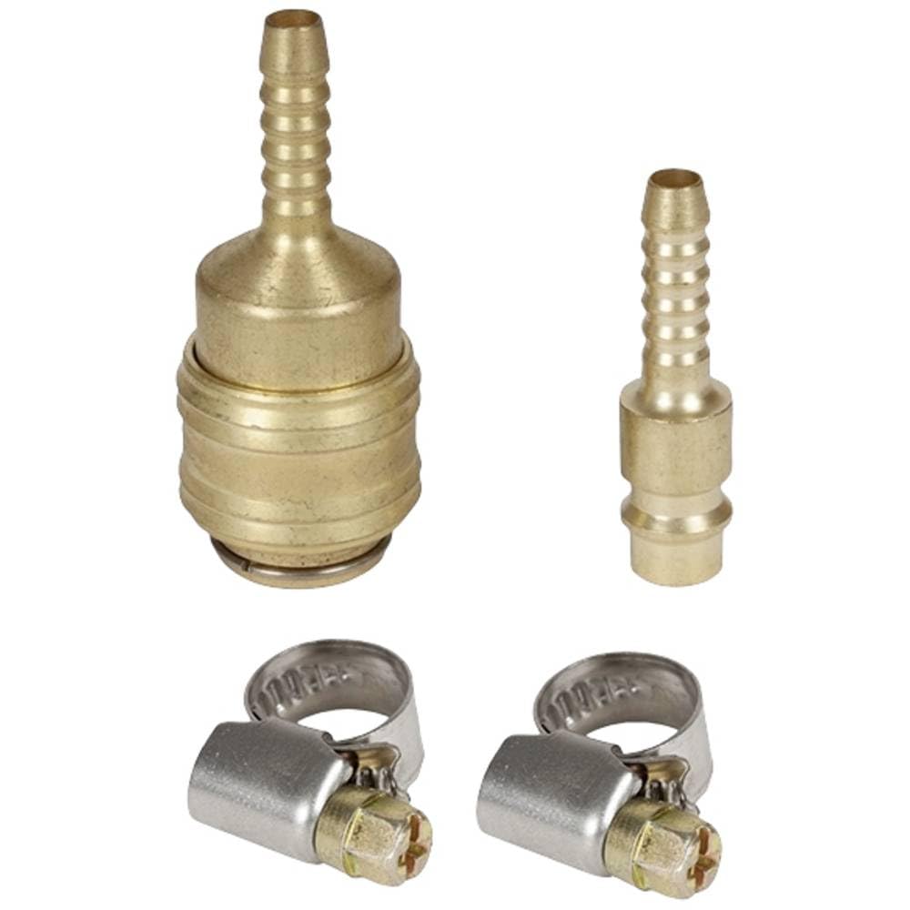 Orijinal Einhell Hortum Bağlantı Seti, 4 parça 6 mm (Kompresör Aksesuarı, 4 parçalı set, 1x tek elle hızlı bağlantı parçası, 2x hortum kelepçesi dahil) - 4139500