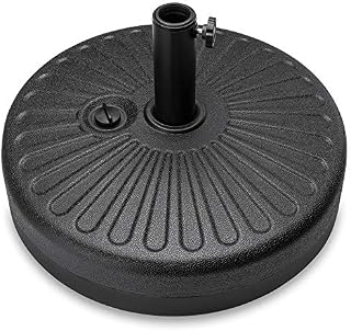 Best Choice Products Fillable Umbrella Base Stand Round Plastic Patio Umbrella Pole Holder