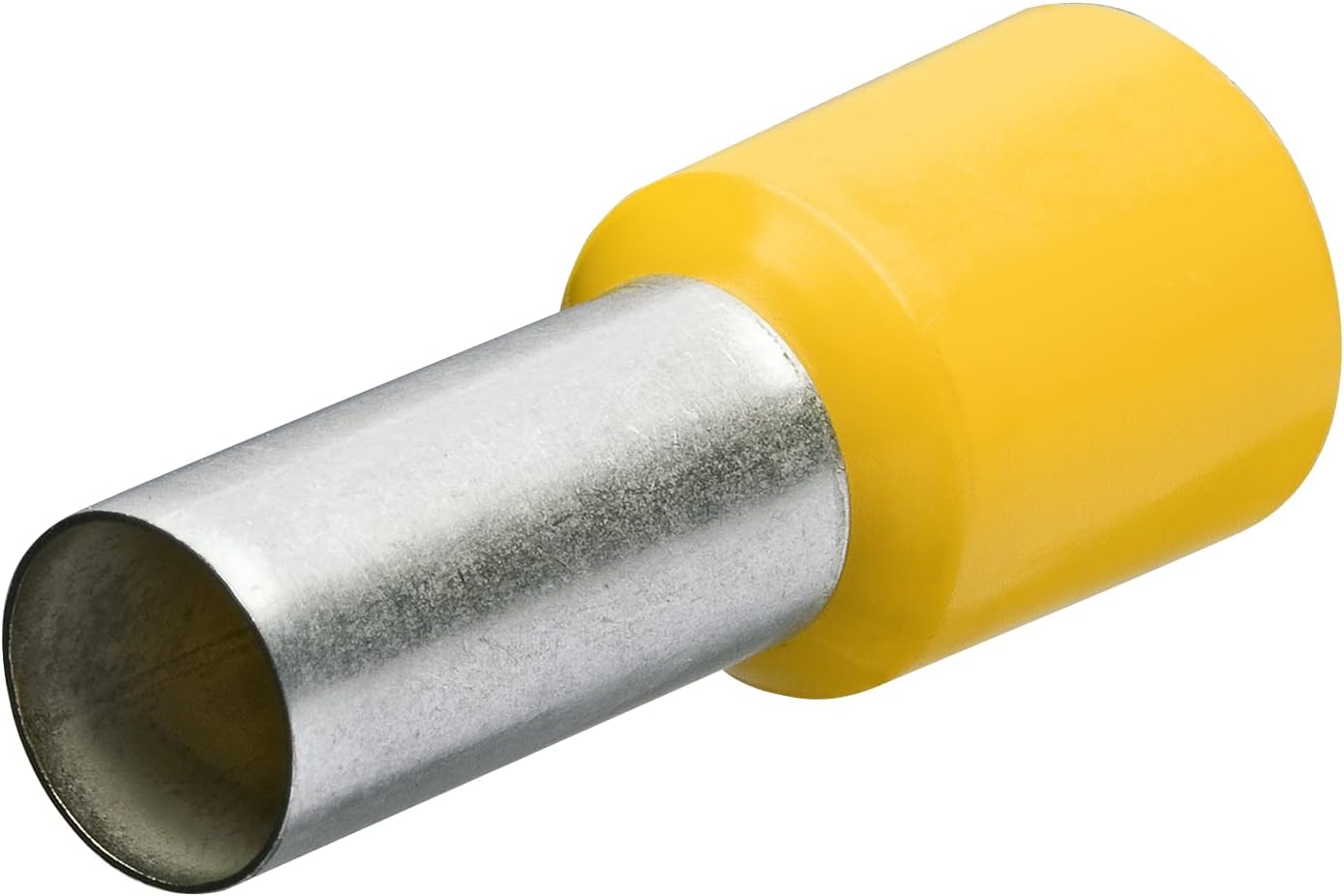 97 99 336 End Sleeves/Ferrules with Collar 20mm for 6mm 100 Pcs. in Yellow