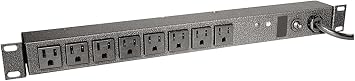 Chatsworth - 12816-703 - Chatsworth 8-Outlets Power Strip - NEMA 5-15P - 8 NEMA 5-15R Surge-Protected - 10ft