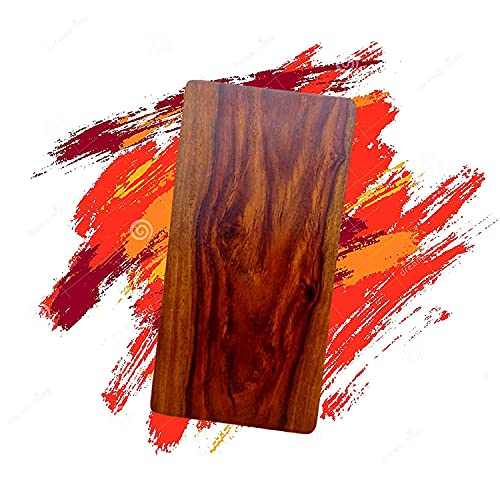 RACHNA Art & Craft Solid SHEESHAM Wood Chopping Board Cutting Board | Natural Finish