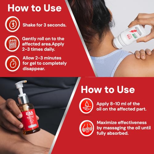 Image of Strong Roll On (50ml) + Ortho Oil (90ml) : Rapid Pain Relief for Muscle Pain, Knee Pain, Joint Pain, Shoulder Pain, Body Pain, Leg Pain, and Back Pain - Fast-Acting Hot & Cold Therapy with 6 Effective Plant Actives, (Roll On+Oil)