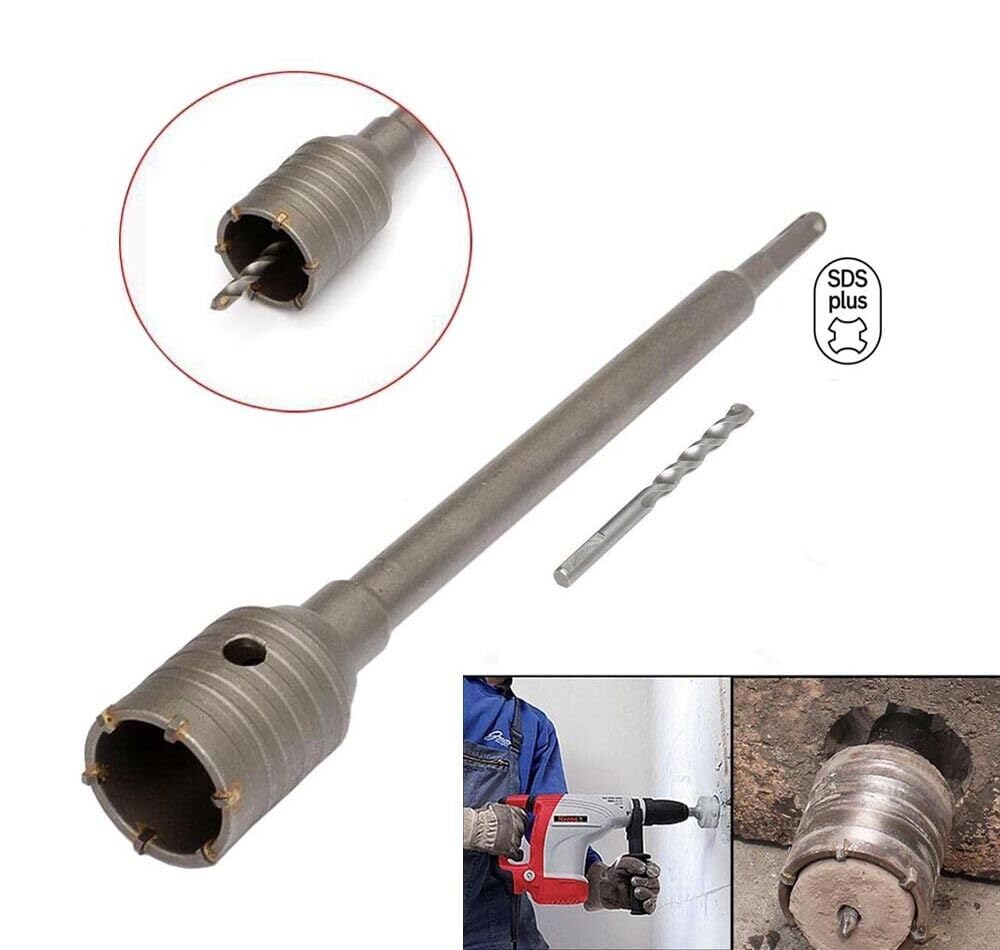 Fresa per muro carotatrice tazza 50 mm asta 60 cm attacco trapano sds plus