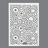 Weicher flexibler Kunststoff efco Kreise Schablone in 1 Design, Kunststoff, transparent, A5