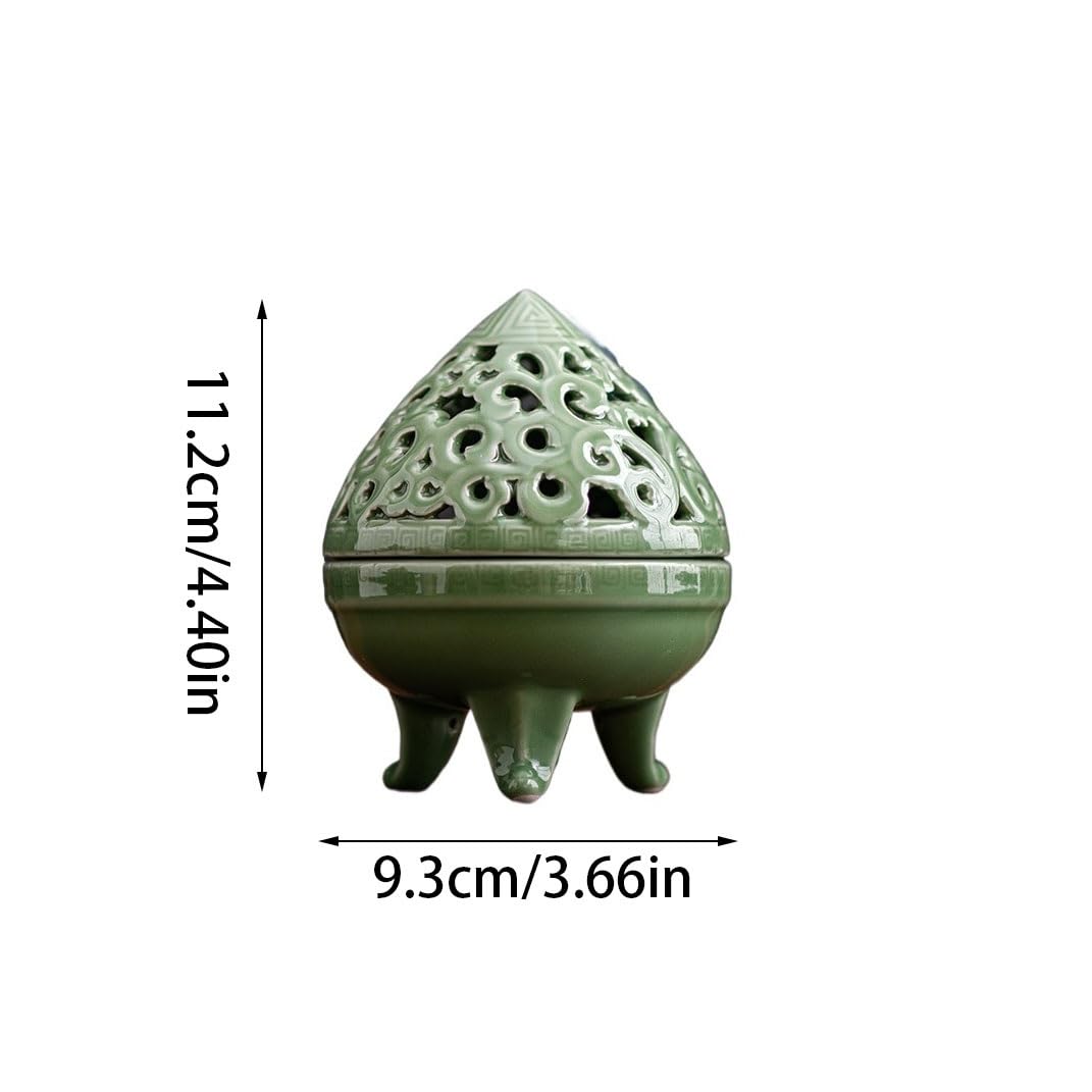 Base Porta Incenso Bruciatore for aromaterapia moderno for la casa di incenso in ceramica in stile cinese Decorazione for ufficio for camera da letto