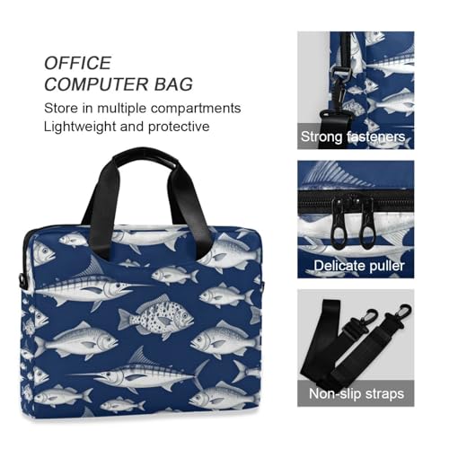 Bolso Maletín Portátil para Laptop 15.6" Azul miniatura 6