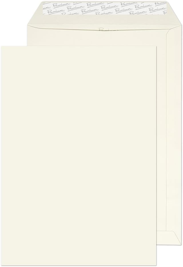 Blake Premium Business C4 324 x 229 mm 120 GSM Peel & Seal Pocket Envelopes (39891) High White Laid - Pack of 250