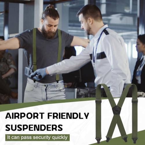Image of Janmercy Men X-Back Hidden Suspender Airport Friendly