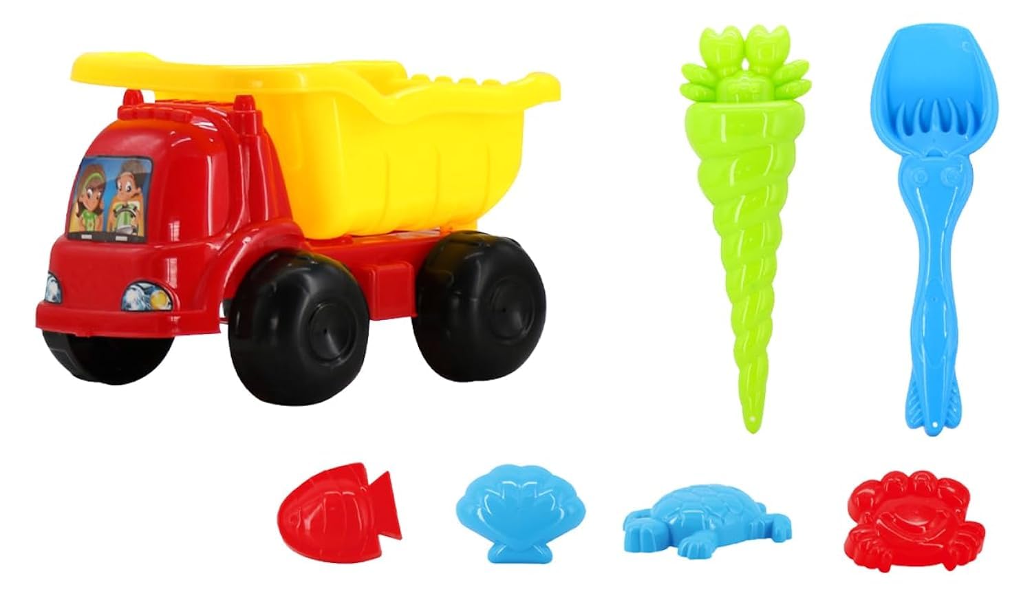 Power Joy Summerz Truck Beach Toy 6-Piece Set
