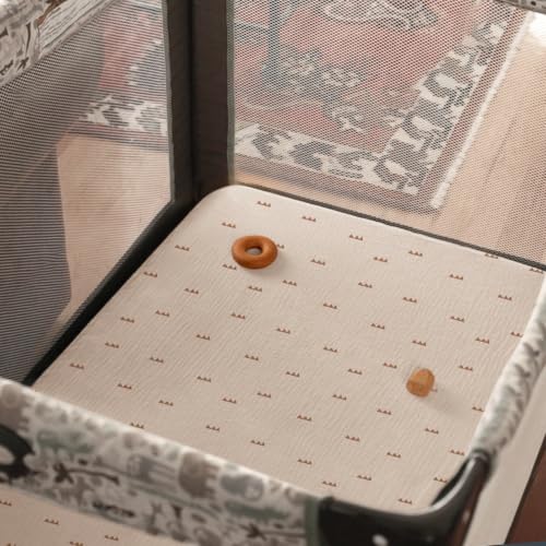 lulumoon Spannbettlaken 70x140 Musselin für Kinderbett: 100% Baumwolle – Ansicht 6