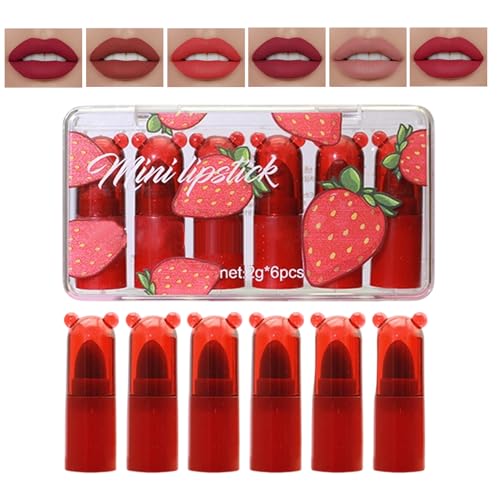 Cajas De Lápiz Labial Para Mujeres, Brillo De Labios Portátil De Larga Duración: Brillo Para Niñas Jovenes, Para Mujeres Principiantes Entusiastas Belleza Diaria Oficinas Noche