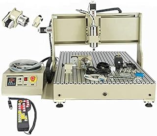DNYSYSJ CNC 6090 Router Milling Engraving1500W Engraver 3D Cutting Machine USB Port+RC 4 Axis 110V