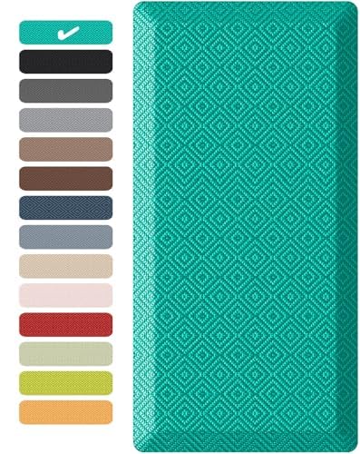Image of Ophanie Kitchen mats for Floor, 3 /4 inch Thick, Kitchen Rugs, 20x39 Anti Fatigue Standing Cushioned Mat,Waterproof,Comfort Ergonomic mat for Office, Home,Sink with 99+ Pairs of Anti-Slip Bottom Ridges