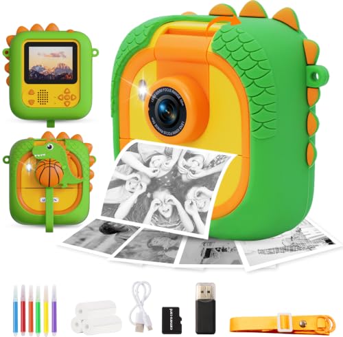 Kids Instant Print Camera for Toddlers 1080P 2.4in+180°Flip Lens - image 1