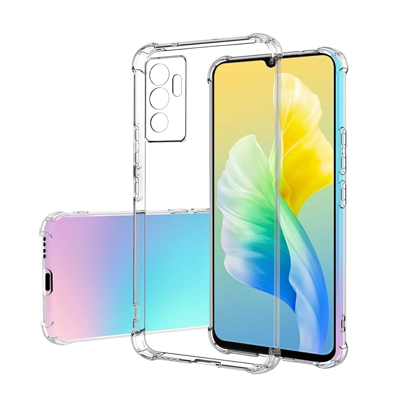 Gorilion Back Case Cover for [ Vivo V23E 4G / 5G / Y75 4G ] (Side/Corner Bumper | Soft TPU) - Transparent (B0BZMH442B) Amazon Price History, Amazon Price Tracker