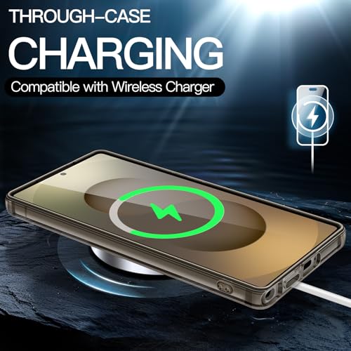 Image of JETech Cover Case for Samsung Galaxy S25 Ultra 5G, Non-Yellowing Shockproof Bumper Protective Phone Cover, Anti-Scratch Hard PC Back (Titanium Gray)