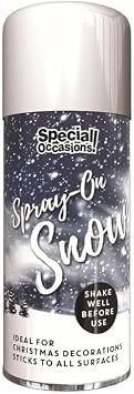 Artificial Snow Spray, Quick Drying, Easy to Clean, Lightweight for DIY Crafts & Holiday Decorating, Indoor/Outdoor Use for Home, School, Office, Christmas & Winter Decor, 1 Pcs