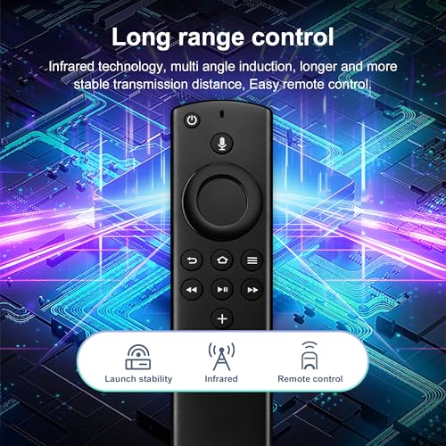 Image of Replacement Firestick Remote Control Fit for Fire Smart TV Stick 4K / Stick Lite /Stick (2nd Gen), TVs Cube (1st & 2nd Gen), Smart TV (3rd Gen), N0t for Roku TV
