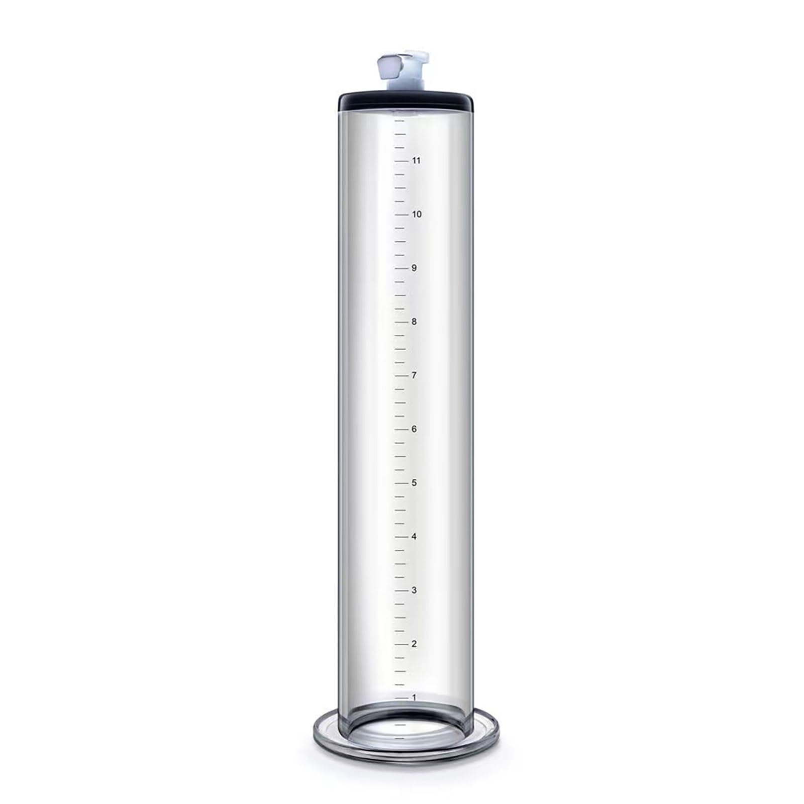 Penispumpenzubehör mit lasergeätzten Abmessungen – Zubehör-Upgrade-Ersatz, Penispumpenzylinder aus Acryl Penis Vakuumpumpe für Penisvergrößerung Penis Erektion(G/12 * 2.25inch)