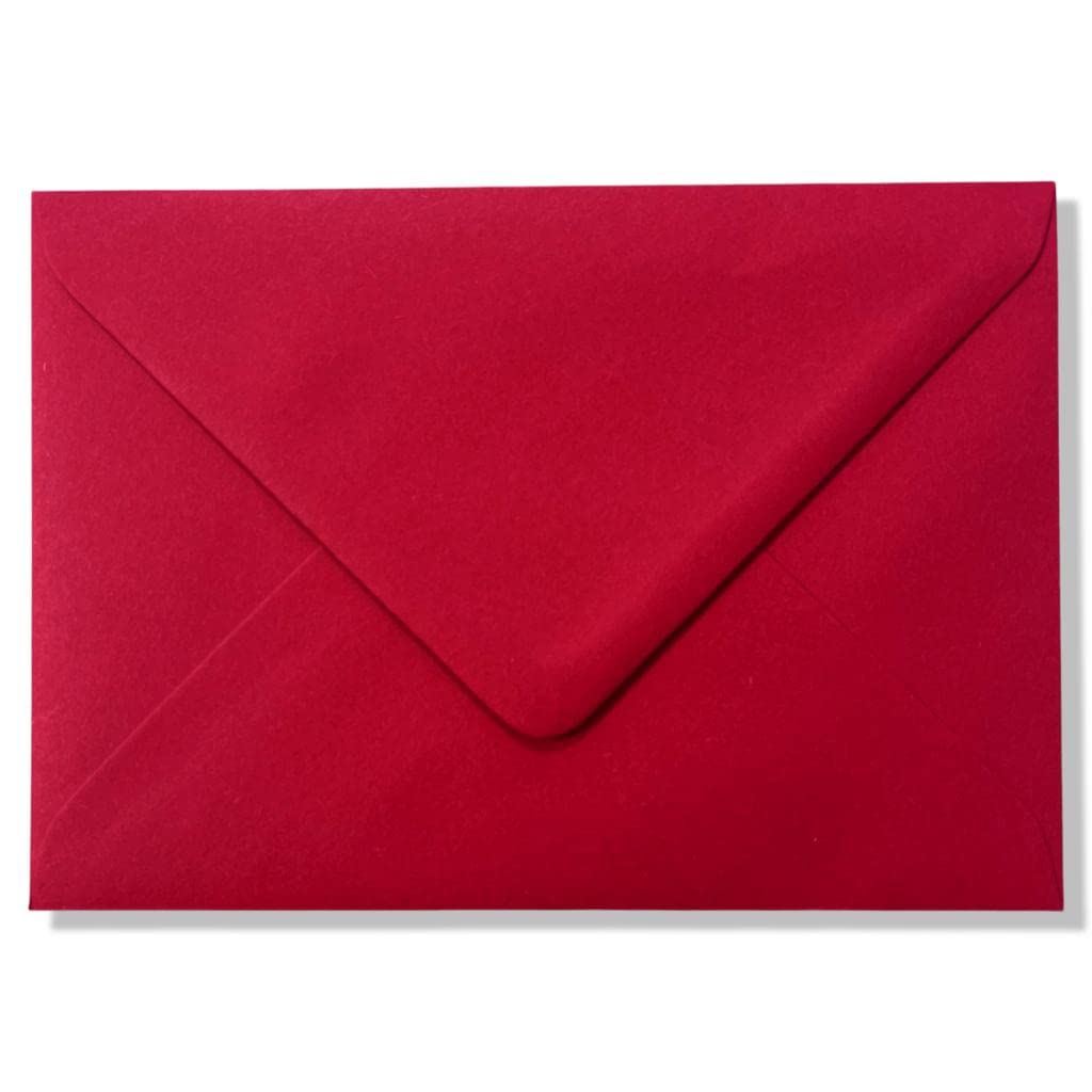 Luksusowe koperty - C6-162 x 114 mm - 100 GSM - 16,2 x 11,4 cm - 6,4 x 4,5 cala - (czerwony, 1000)
