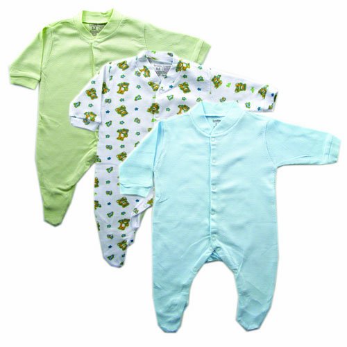 Image of Luvable Friends 3-Pack Sleep N Play Layette Collection, 0-3 Months