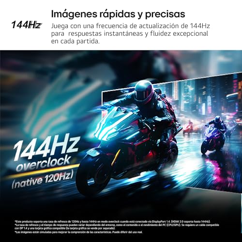 LG Monitor Gaming Ultragear 24G411A-B - 24'', IPS, 144Hz, 1 ms, Morado - Imagen 5