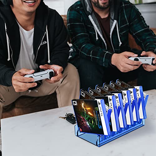 CaSZLUTION Suporte organizador de acrílico para armazenamento de videogame para PS5, PS4, PS3, caixa