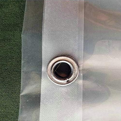 VIGAN Transparent PVC Tarpaulin Tent Cover Windows Windproof Waterproof Garden Tarp (2MX6M)