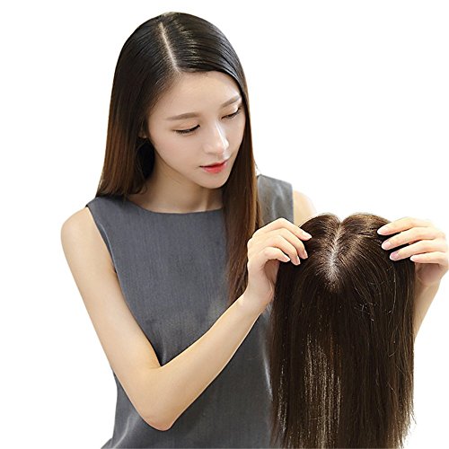 Topper de cheveux humains en soie idéal pour retrouver du volume au quotidien