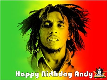 Format Motif Bob Marley Glacage Comestible Decoratif Pour Gateau D Anniversaire Amazon Fr Cuisine Et Maison