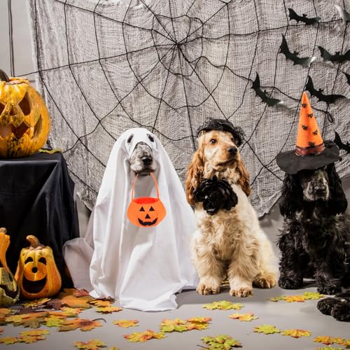 Disfraz de Fantasma para Perro y Gato miniatura 5