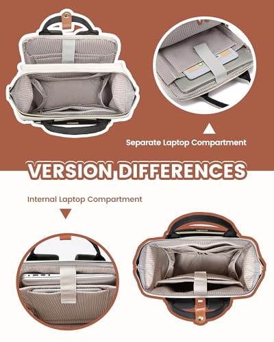 Image of LOVEVOOK Laptop Backpack for Women, 17.3'' Waterproof Nurse Bag Teacher Work Backpack Purse for Women, Travel Computer Backpack for College Office Business Ladies