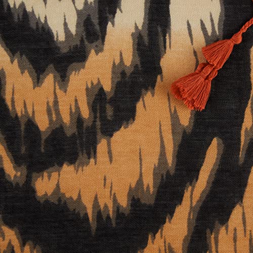 Hadley Wren Women's Spring Abstract Floral Lightweight Fashion Scarf with Tassels2