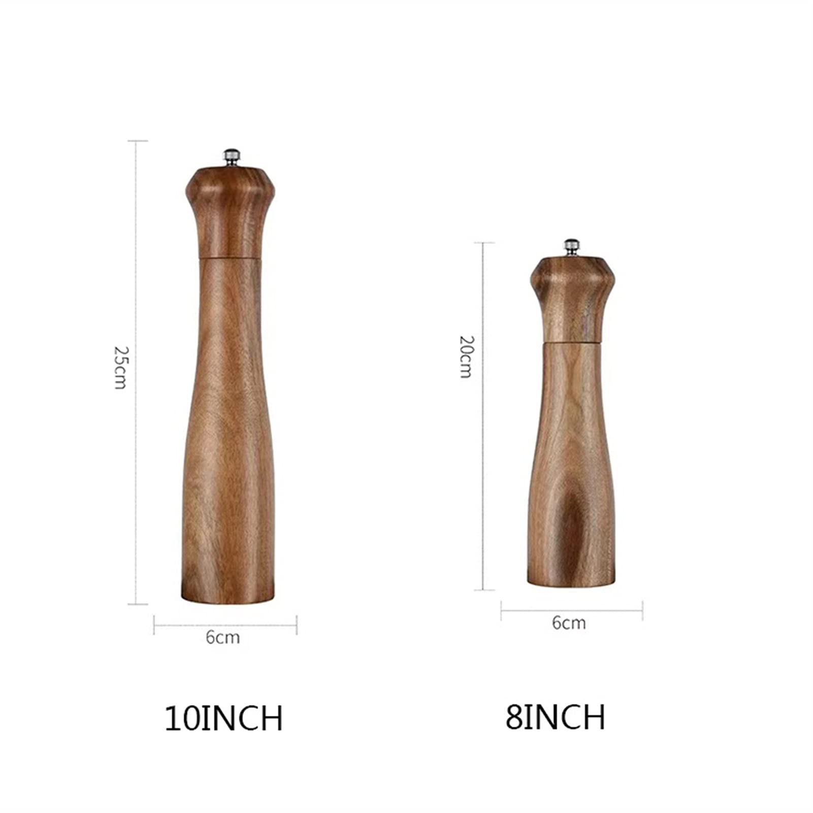 Młynki do soli i pieprzu, Młynek do pieprzu ręczny do użytku domowego, regulowany, butelka do mielenia soli morskiej(10inch)