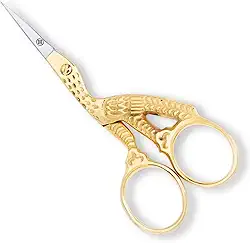 TESOURA PASSARO FORJADA PARA BORDAR 9,5 CM