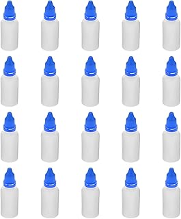 Othmro - Botellas de plástico para cuentagotas (30 ml, vacío, con tapa, 50 unidades), color azul