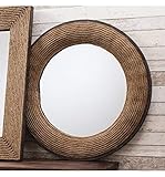La calidad, la artesanía y el material que se ha puesto en este espejo de pirata náutico para manifestar una pieza de decoración de pared tan elegante es inigualable y se destaca por completo.