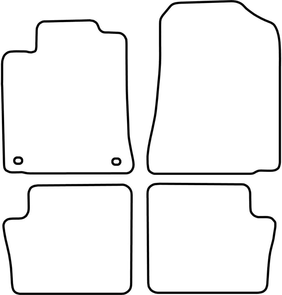 AutoStyle Set car mats compatible with Toyota Corolla 2002-2008 Kombi
