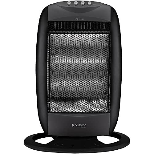 Aquecedor Elétrico Cadence Halógeno Mercury, 1200W, 20m², Cinza, 110V, AQC305