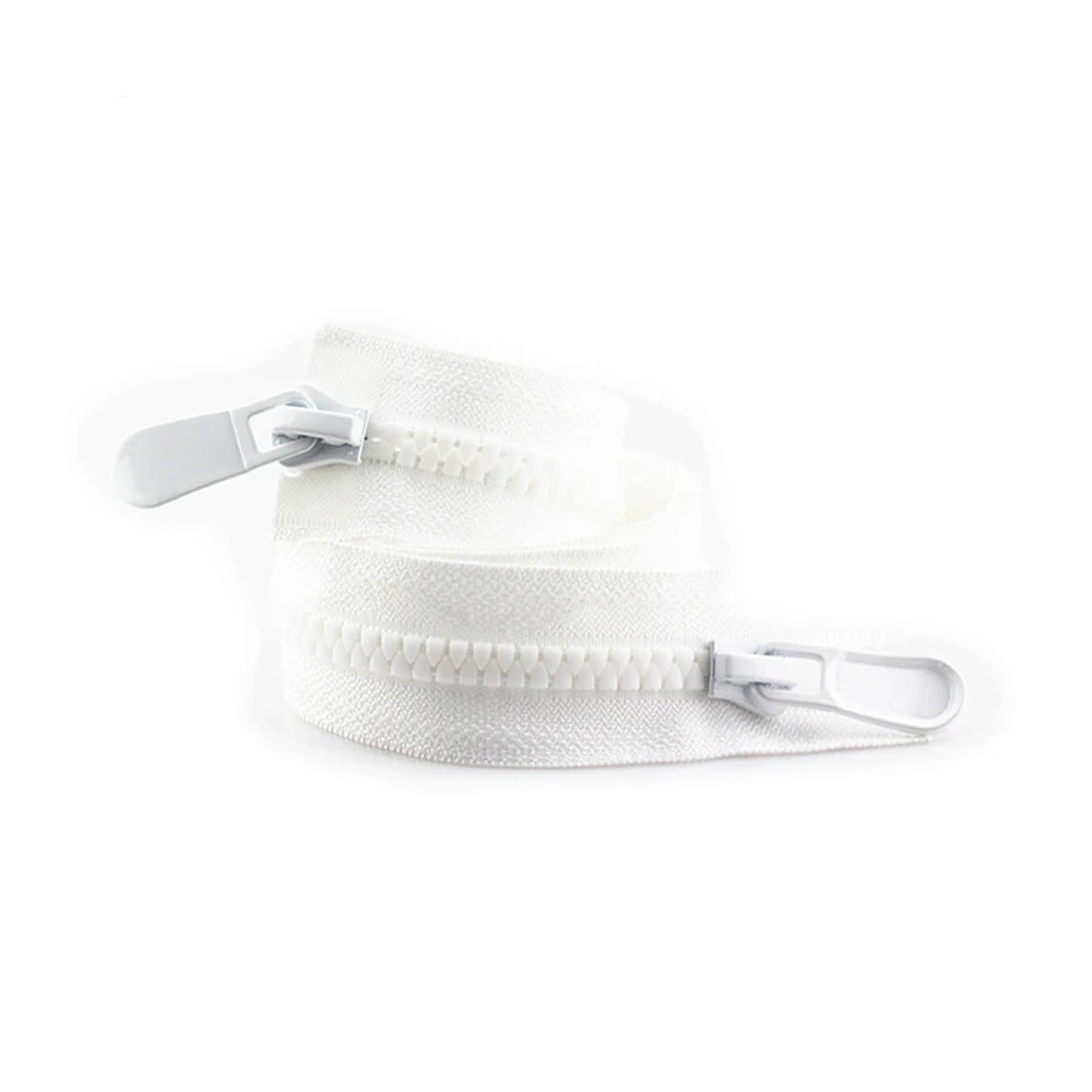Cerniere di resina pesante, Cappotto singolo doppio aperto 70-100 cm taglia 8 15(White Double Zipper,100CM-NO.15)
